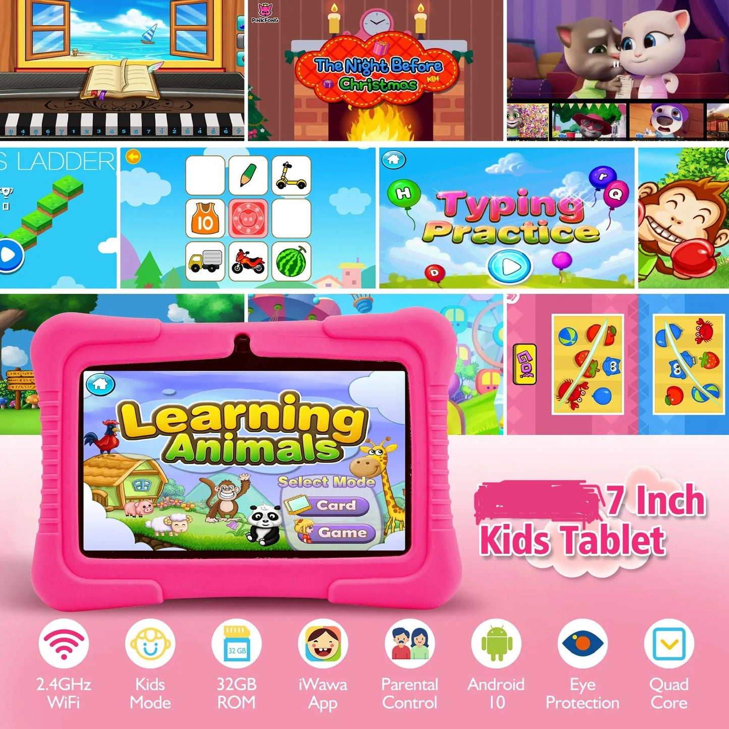 7" Kids Educational Tablet