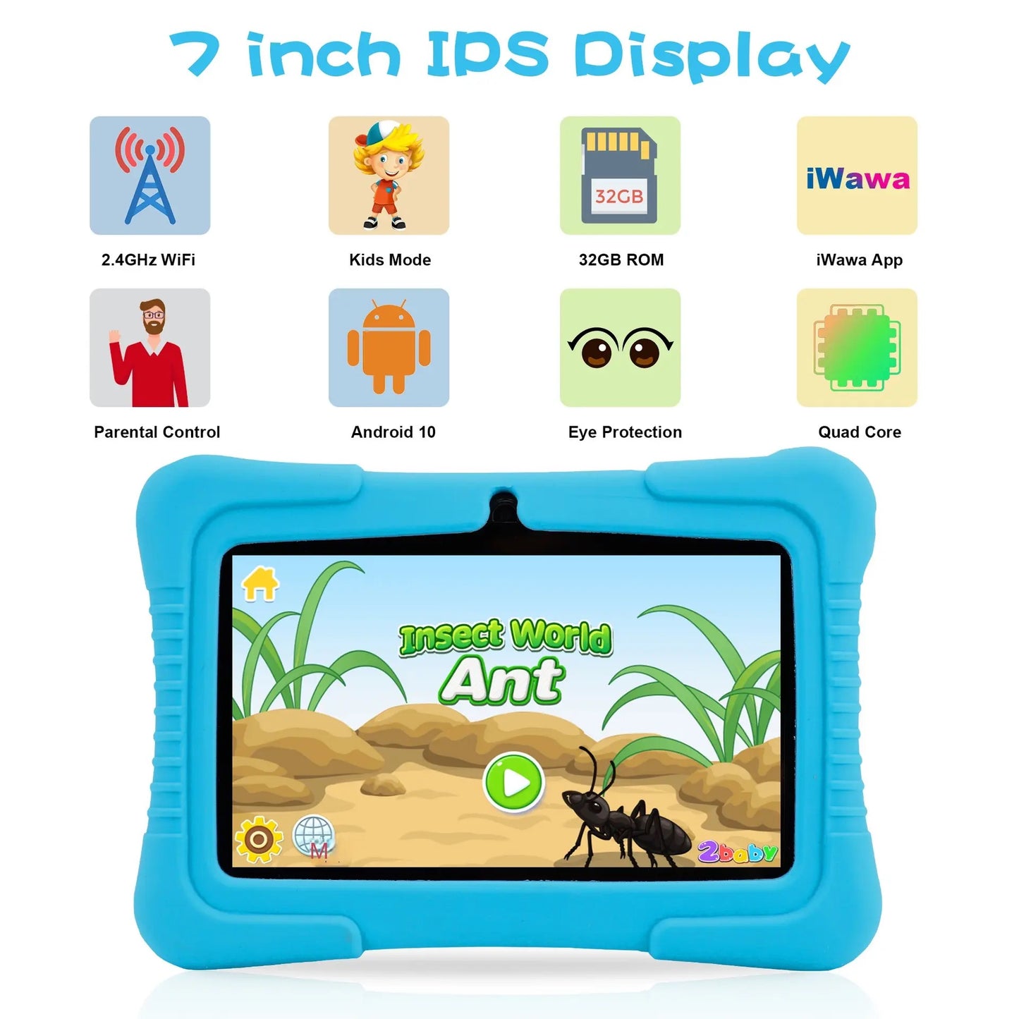 7" Kids Educational Tablet